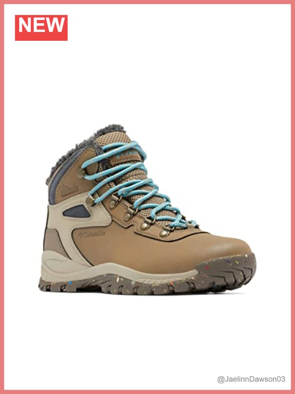 Columbia Women's Hiking Boots Leather Suede Waterproof Omni-Heat